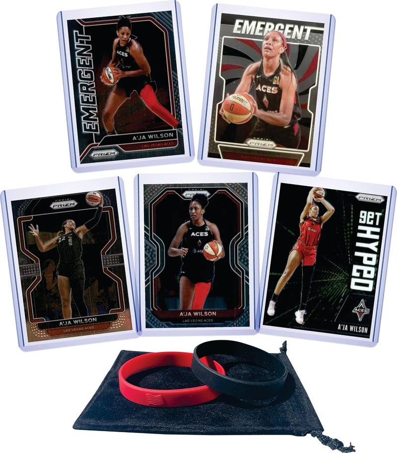 Chaser A'ja Wilson (5) Assorted Basketball Cards Gift Pack - Las Vegas Aces - Image 1